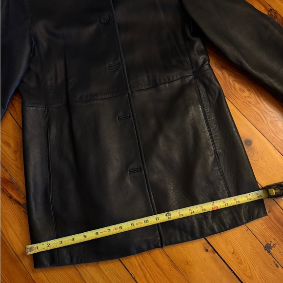 JLC Vintage Women's Black Leather Coat - Picture 6 of 6